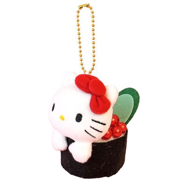 SANRIO Sushi Roll Series Plush Keychain [Hello Kitty]