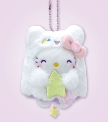 SANRIO Glow-in-the-Dark Ghost Series Plush Keychains – Multiple Sizes Available