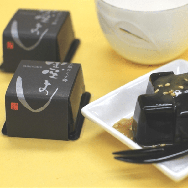 Ryoku Seika Osaka Black Sesame Kuzumochi Japanese Sweets 3 Pieces