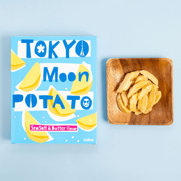CALBEE Tokyo Moon Potato Chips Sea Salt & Butter Flavor 20 g × 6 Bags
