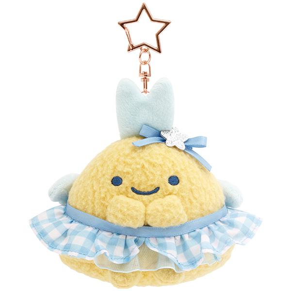 SAN-X Sumikko Gurashi Dream Tail Series Star Button Plush Keychain Angel Shrimp/Fried Fish
