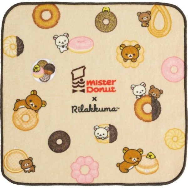 SAN-X&Mister Donut Collaboration: Sumikko Gurashi Donut Series Towels and Squares