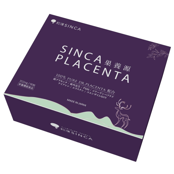 SINCA PLACENTA Placenta Extract 90 Capsules + 7-Day Sample Pack
