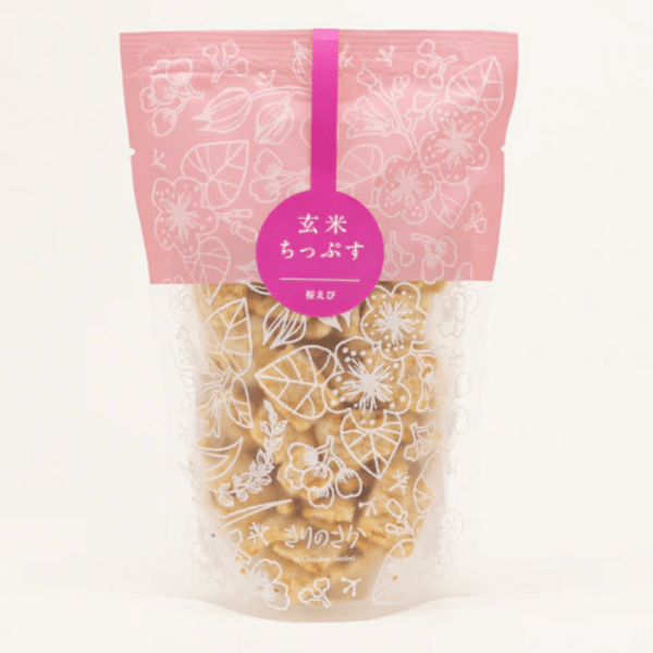 Chuo-ken Senbei Sakura Shrimp Brown Rice Crisps 55g (Bag)