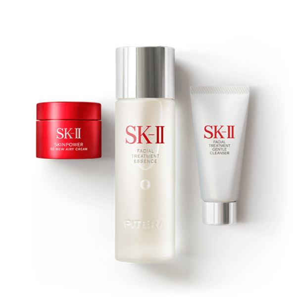 SK-II//SK2 PITERA Set  Facial Treatment Essence 75ml + Cleansing Cream 20g + R.N.A. Power Cream 15g