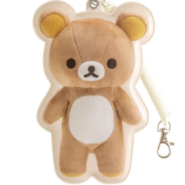 SAN-X Rilakkuma Drawstring Card Holder Charm (Brother Bear/Sister Bear)