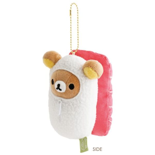 SAN-X Rilakkuma/Sumikko Gurashi Sushi Series Plush Keychain – Male/Female Bear