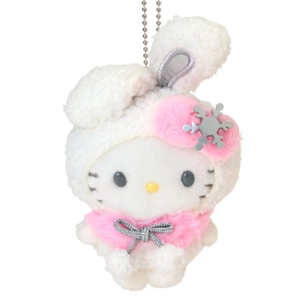 SANRIO Snow Rabbit Limited Edition Plush Keychain Candy Set – Multiple Styles Available