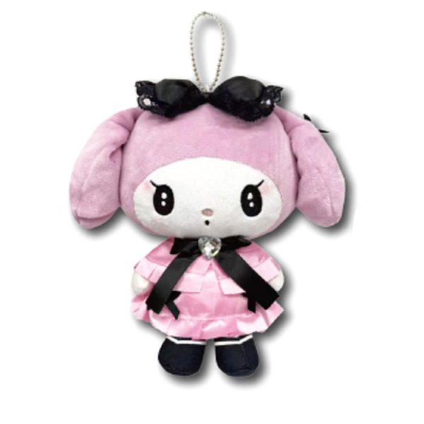 SANRIO Gothic Maid Outfit Series Plush Keychain – My Melody / Kuromi