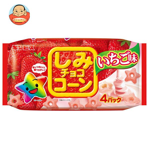 Ginbis Chocolate Corn Series Strawberry Flavor 4 Packs 88g