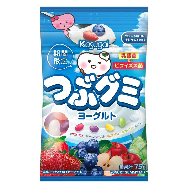 Kasugai Fruit Granule Gummy Series Yogurt Flavor Gummies 75g