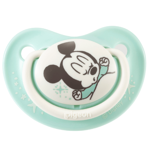 PIGEON Fun Friends Mickey Mouse Pacifier Green L M S