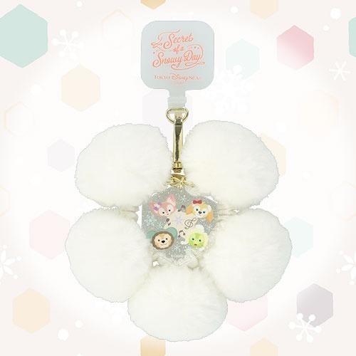 Disney 2025 Winter Snow Secret Limited Edition Plush Snowflake Keychain