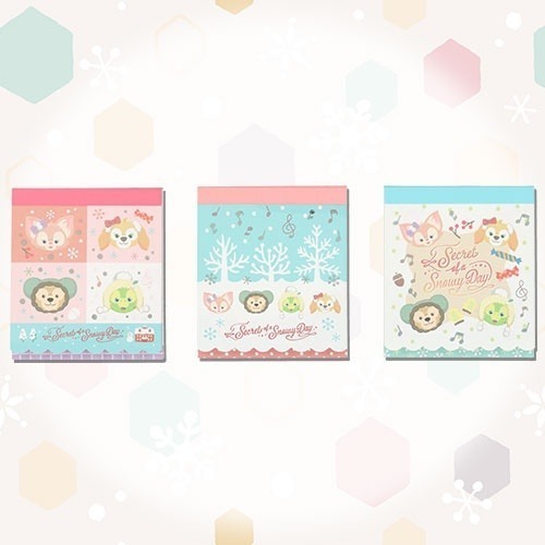 Disney 2025 Winter Snow Secret Limited Edition Sticky Note Set