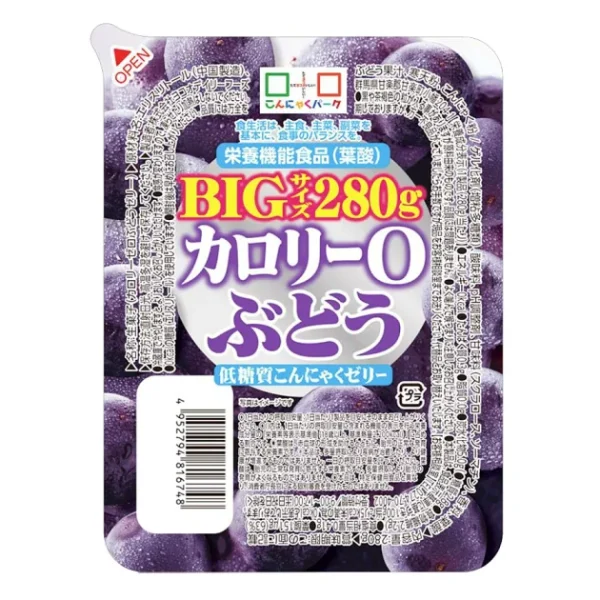 Yokoo 0-Calorie Low Carb Grape Konjac Jelly