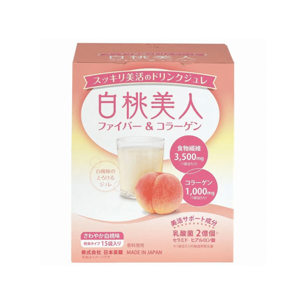 Japan White Peach Beauty Fiber & Collagen 15 bags