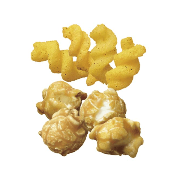 BOURBON Caramel Popcorn & Tandoori Chicken Flavored Snack (Sweet & Savory Mix), 33 g