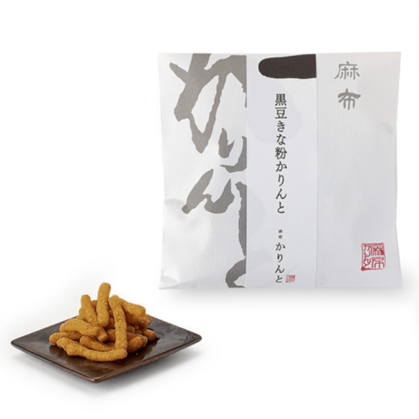 Azabu Juban Black Soybean & Kinako Karinto Rice Snacks 60 g