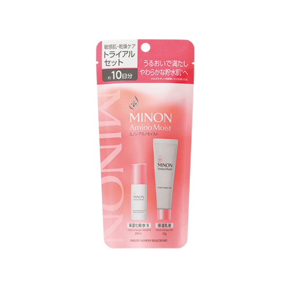 Minon AminoMoist Trial Set Hydrating for Sensitive Skin No.2 Lotion 20ml + Milk 20g