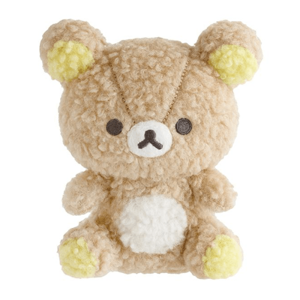 SAN-X Rilakkuma Curly-haired Plush Sitting Doll (Brother Bear/Sister Bear)