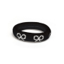 LUPIS Bow Pattern Elastic Hair Tie v2885 Ivory/Black<span> - </span>black