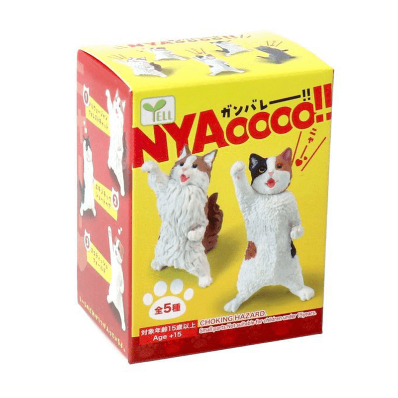 Yell World Figure NYAoooo!! 1 pc Cheerleading cat / Resting puppy / Fighting animal - immagine 3