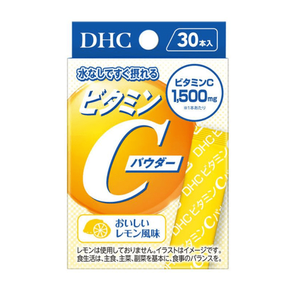 DHC Vitamin C Supplement Powder, Lemon Flavor, 30 packets