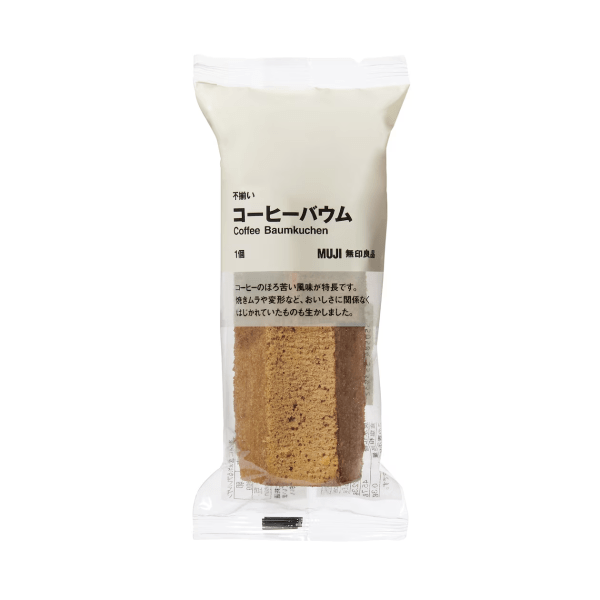 MUJI Irregular Baumkuchen, Coffee Flavor, 1 slice