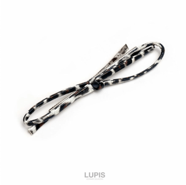 LUPIS Leopard Print Ribbon Hair Clip v2946