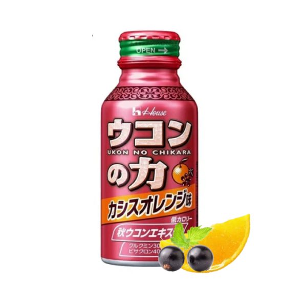 HOUSE Turmeric Power Energy Drink, Pineapple Peach Flavor/Blackcurrant Orange Flavor 100ml
