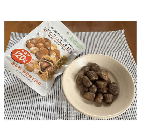DAISO Shelled Sweet Chestnuts Snack, 120g