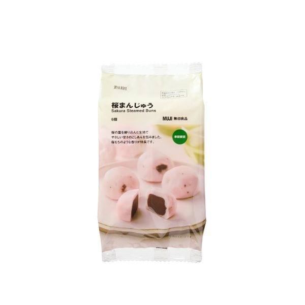 MUJI Sakura Manju with Red Bean Filling 6 Pieces