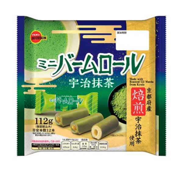 BOURBON  Mini Baumkuchen Rolls  Uji Matcha Flavor 112g