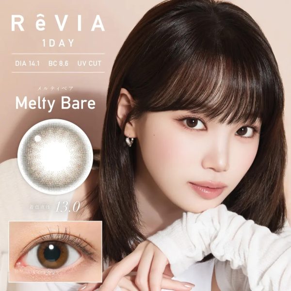 ReVIA 1Day Melty Bare DIA|14.1mm 10pcs Color Contact Lenses