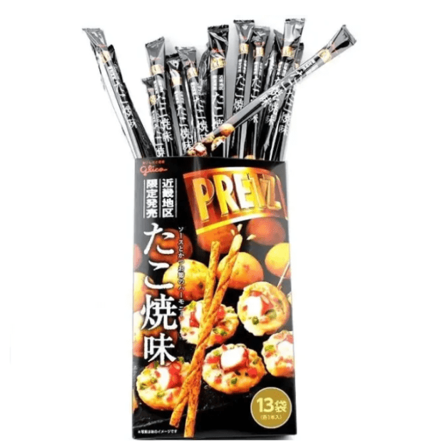 Glico Pocky Savory Biscuit Sticks Takoyaki Flavor 13 Bags per Box