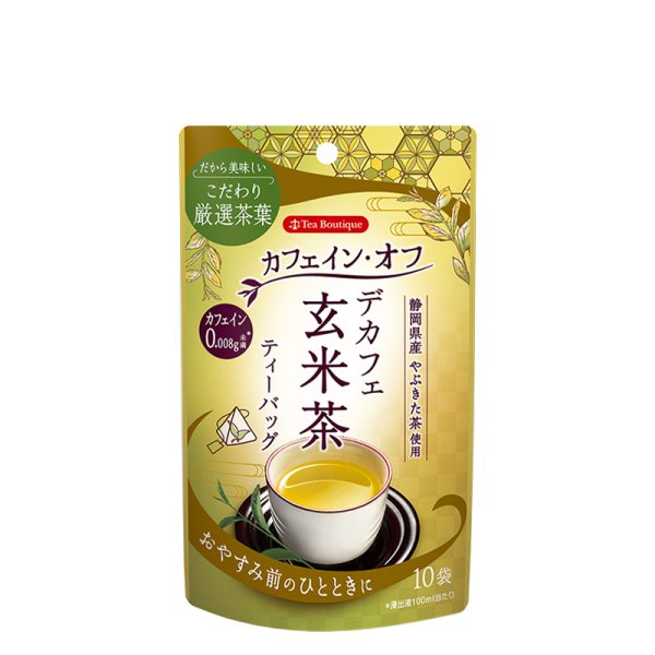 Tea Boutique  Low Caffeine Genmaicha  10 Tea Bags