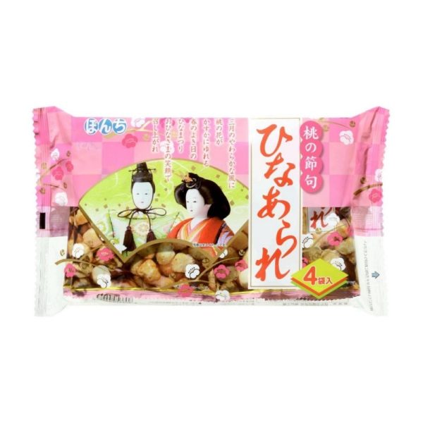 Nissin Hinamatsuri Colorful Rice Crackers  4 Pack 100g