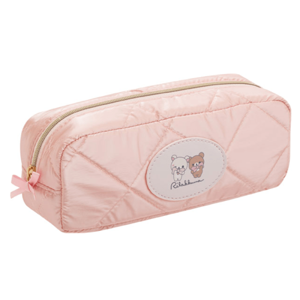 SAN-X Rilakkuma Bow Series Makeup Organizer Bag (Bear Girl & Bear Brother)