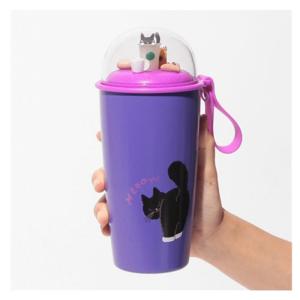 STARBUCKS Halloween Cat-Shaped Stainless Steel Mug 355ml