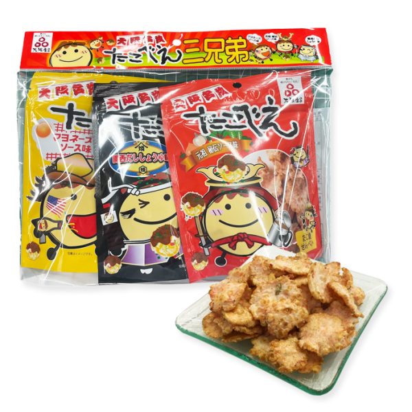 Osaka Specialty Takoyaki Rice Crackers 3 packs