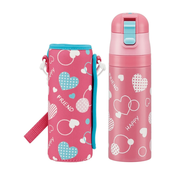 SKATER Stainless Steel Water Jug, Direct Drinking Type, Keeps Water Cold, 470ml, Two Options Available