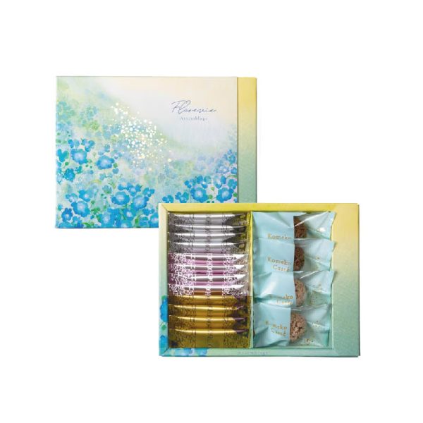 Hontakasagoya   Spring Limited Chocolate-Filled Rolled Wafer Assortment  16 Pieces