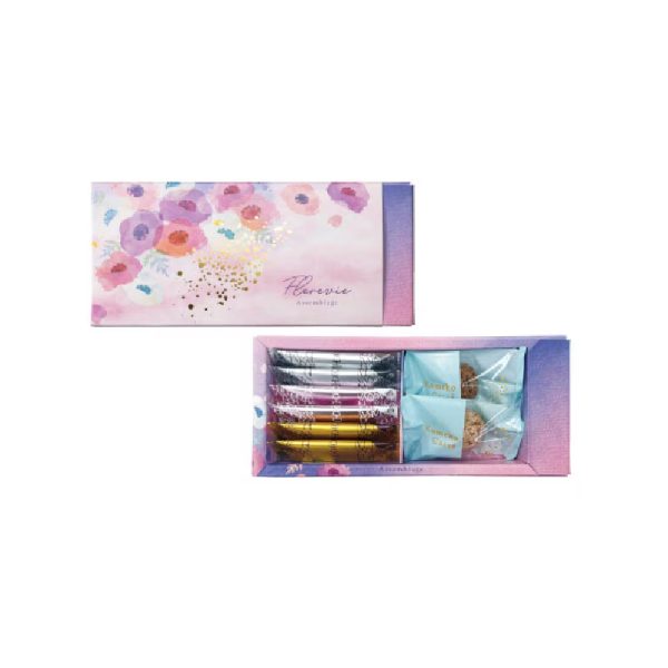 Hontakasagoya  Spring Limited  Chocolate  Filled Rolled Wafer Assortment  8 Pieces