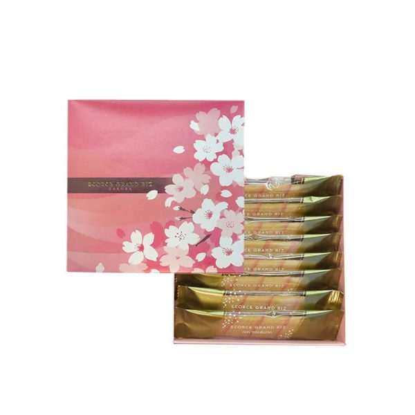 Hontakasagoya Spring Sakura Limited Sakura Chocolate Rolled Wafer Cookies 8 Pieces / 16 Pieces Multiple Options Available