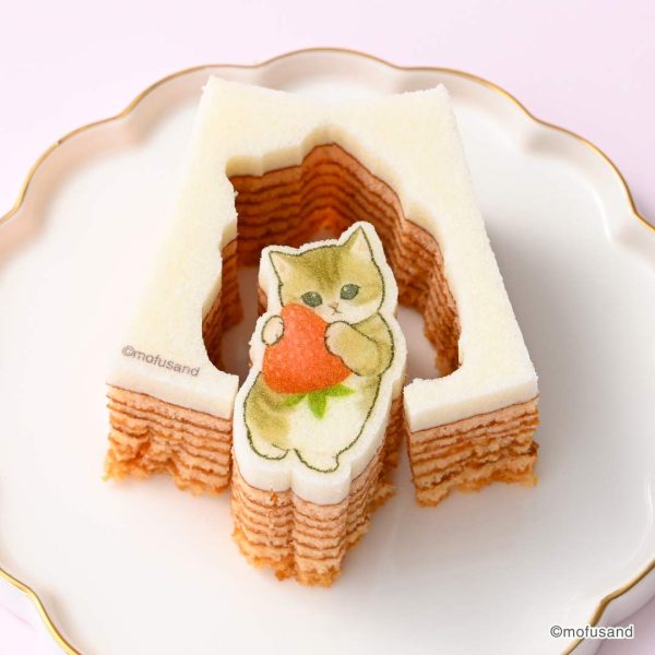 BudoonoMori Cat-Shaped Baumkuchen Cake 1 Piece  Various Designs Available