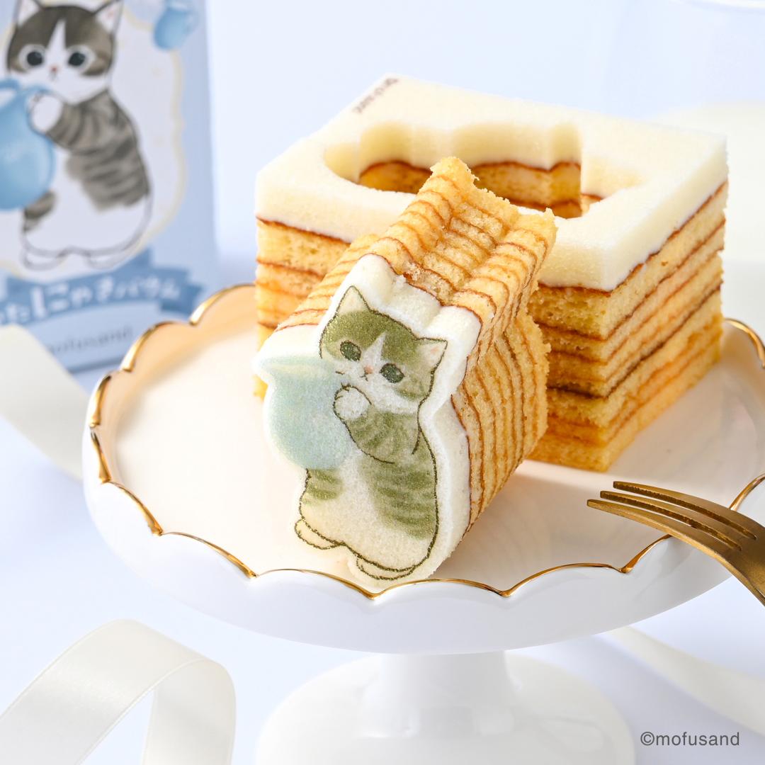 BudoonoMori Cat-Shaped Baumkuchen Cake 1 Piece Various Designs Available - Image 6
