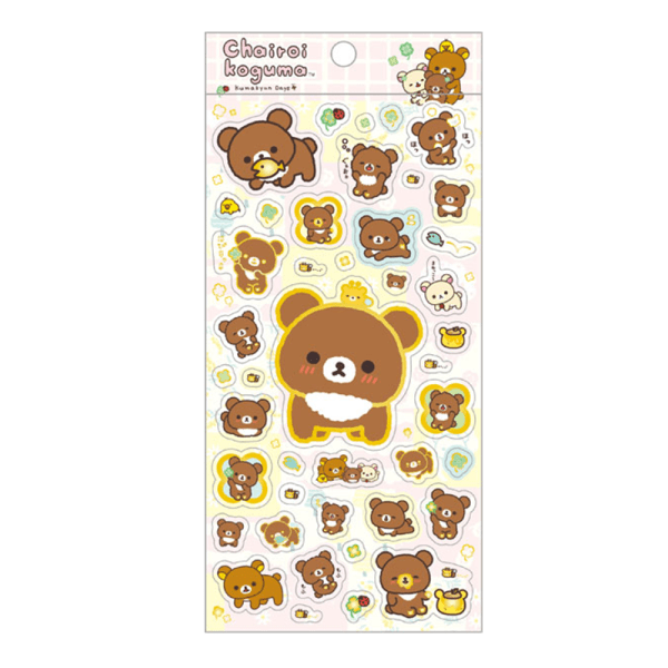 SAN-X Rilakkuma 10th Anniversary Stickers – Two Options Available