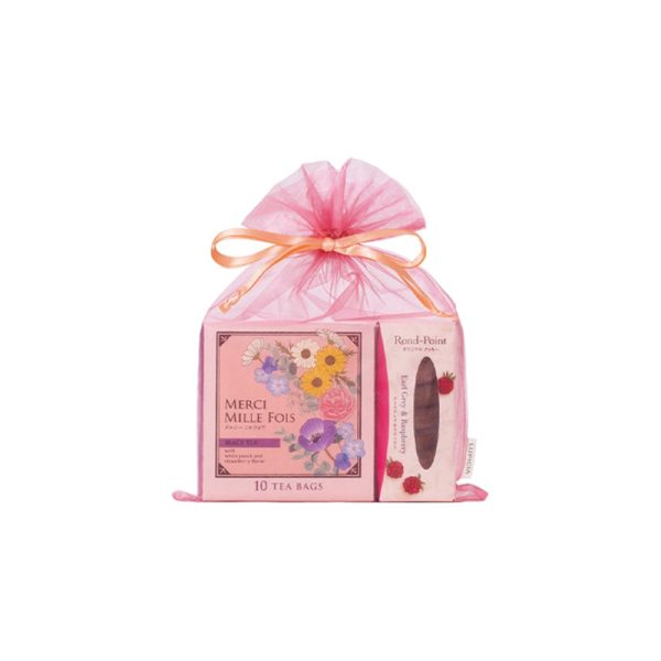 LUPICIA Mother’s Day Limited Edition White Peach Strawberry Black Tea & Raspberry Cocoa Cookie Gift Bag