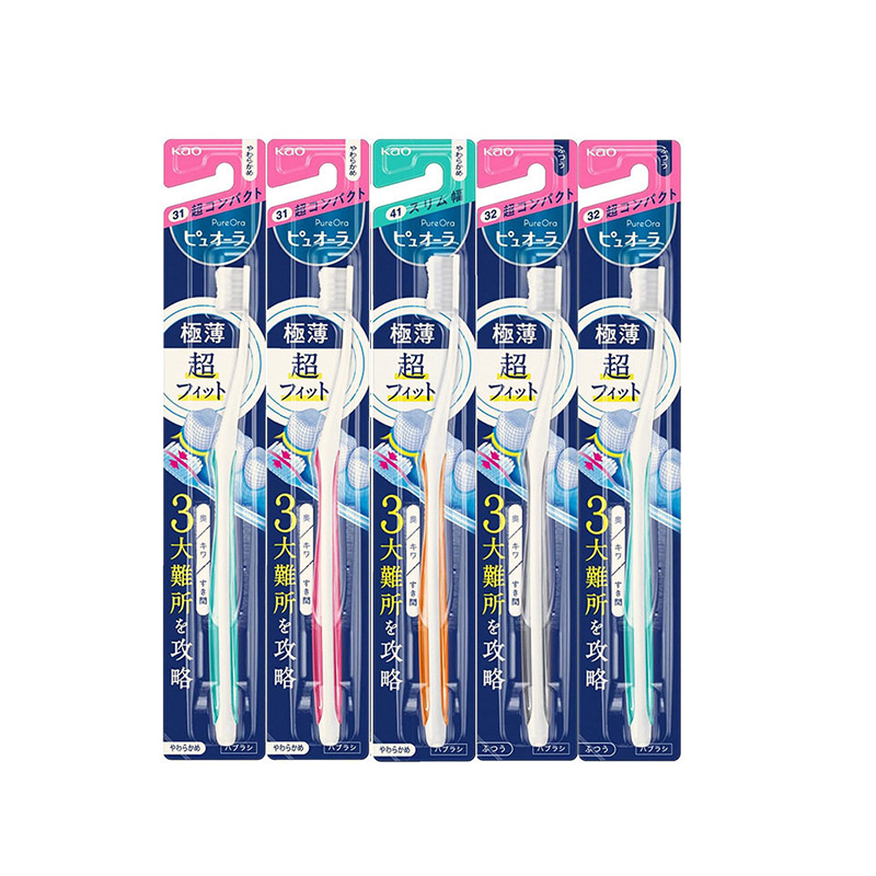 KAO Pure Aura 52 Compact Regular Toothbrush