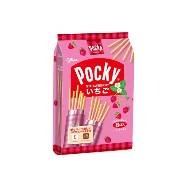 Glico Pocky Chocolate Bars, 8 small bags, 133g each
